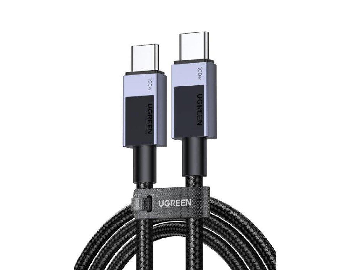 Charging Cable UGREEN 100W L512 TYPE-C/TYPE-C Black 1m 45063 5A