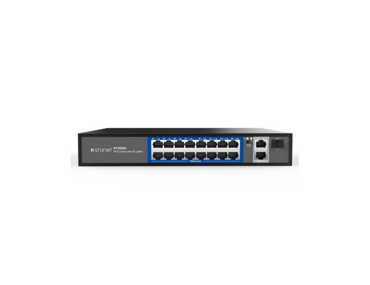 Fast Ethernet 18port Switch PoE Stonet P116GH