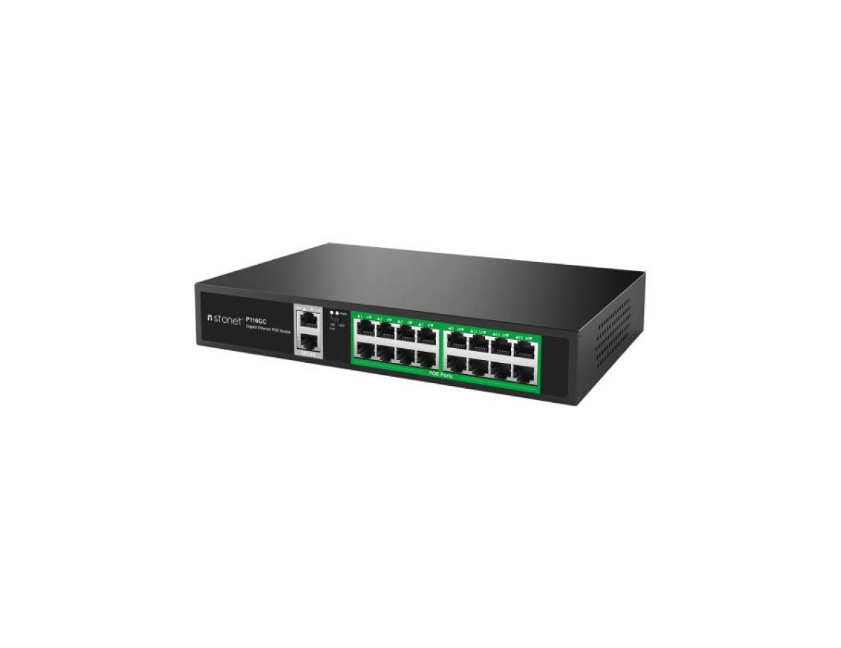 Gigabit 18port Switch PoE Stonet P116GC