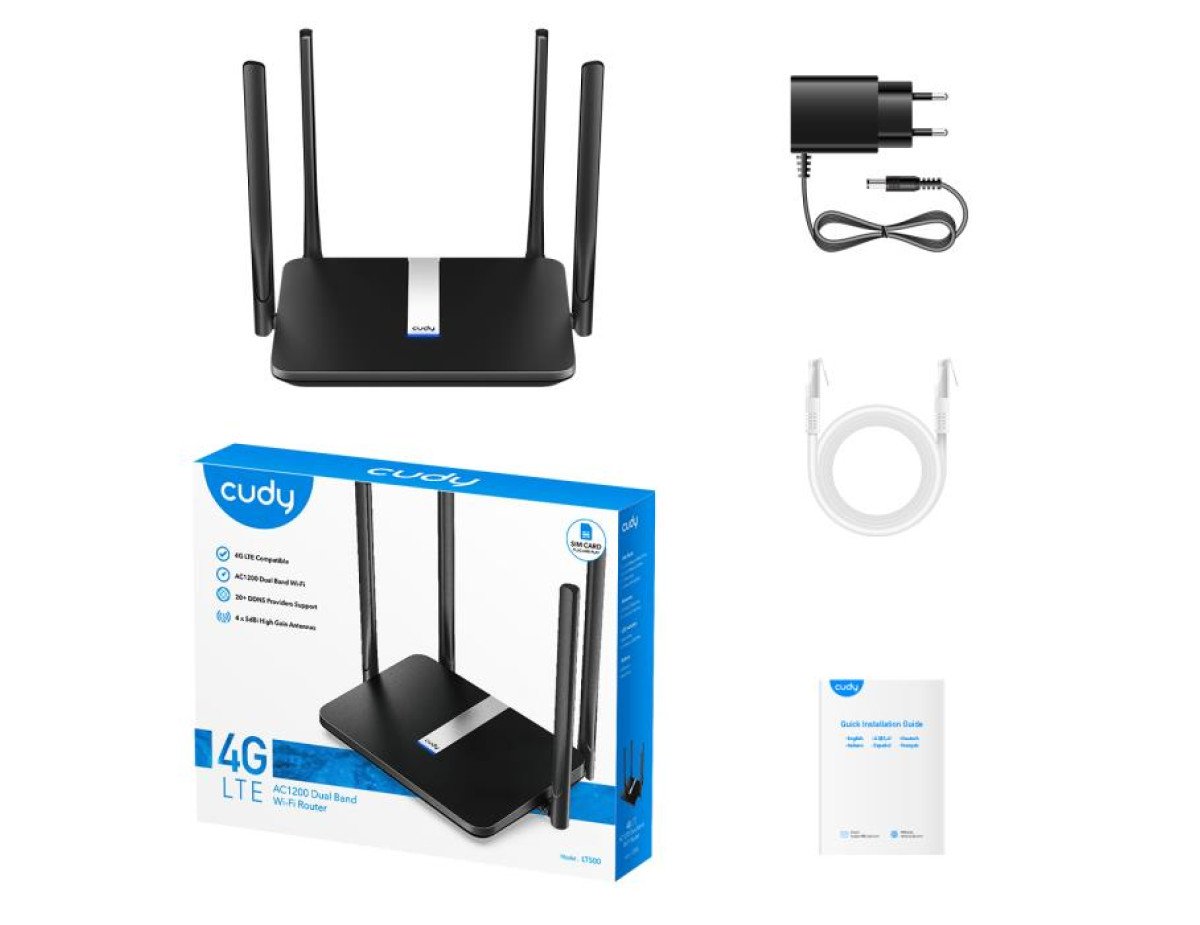 4G Router Cudy AC1200 LT500  Cat.4