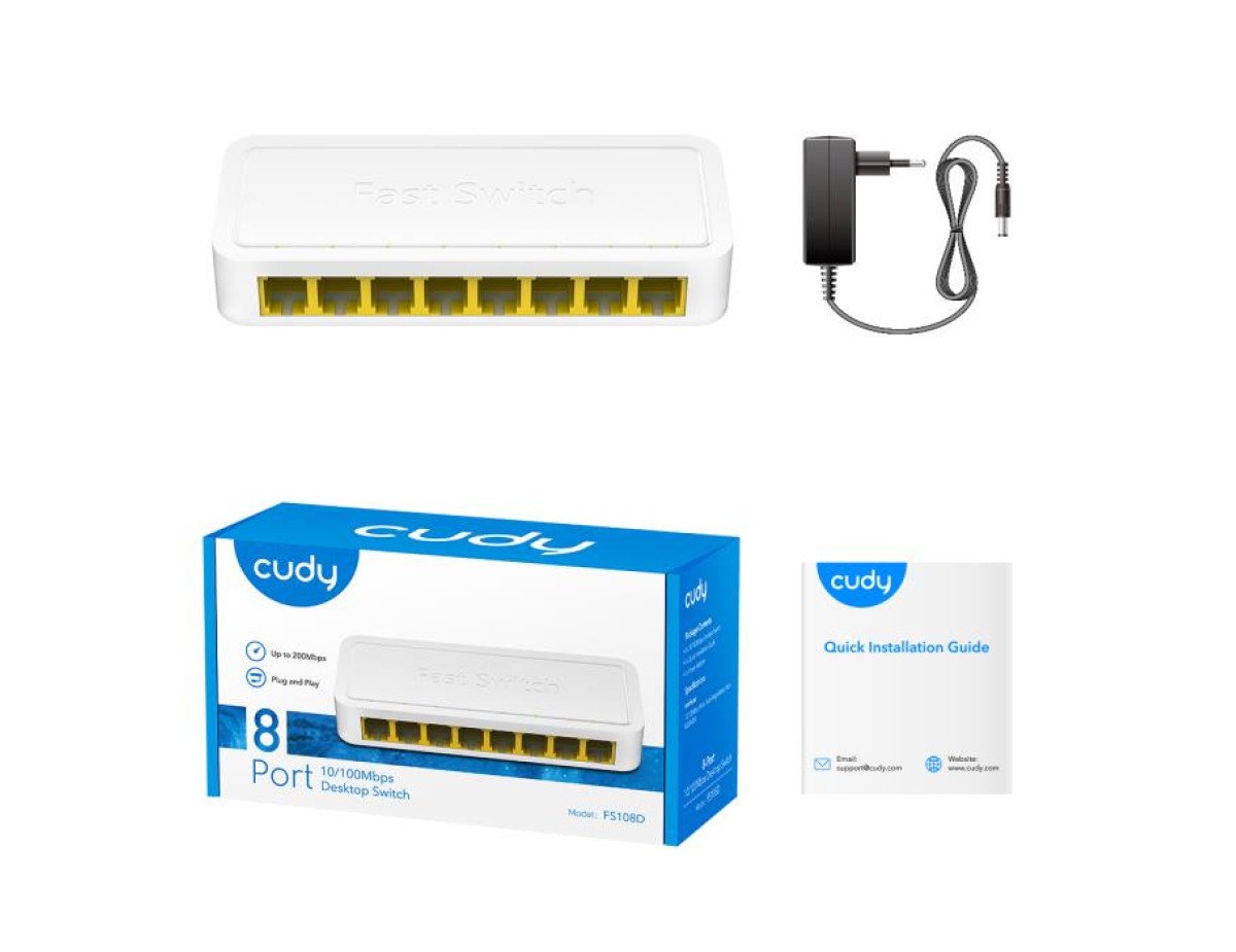 Fast Εthernet 8 port switch Cudy FS108D