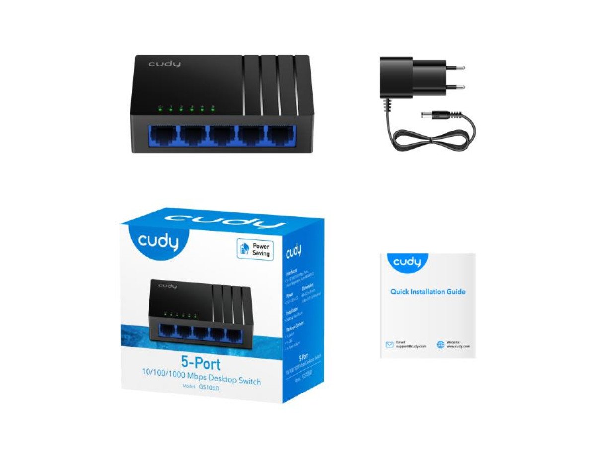 Gigabit 5 port switch Cudy GS105D V4.0