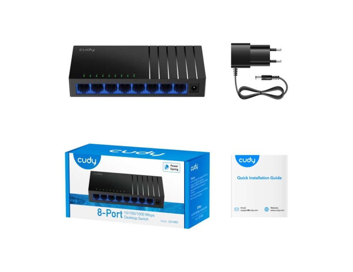 Gigabit 8 port switch Cudy GS108D V4.0