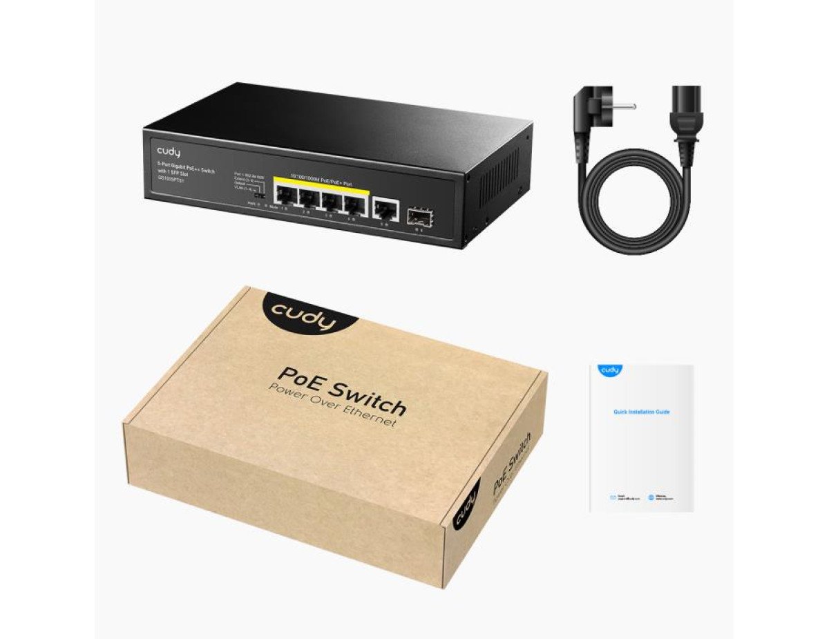 Gigabit 5port Switch PoE Cudy GS1005PTS1