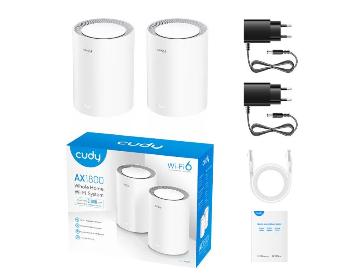 Mesh Wi-Fi6 AX1800 Cudy M1800(2-Pack)