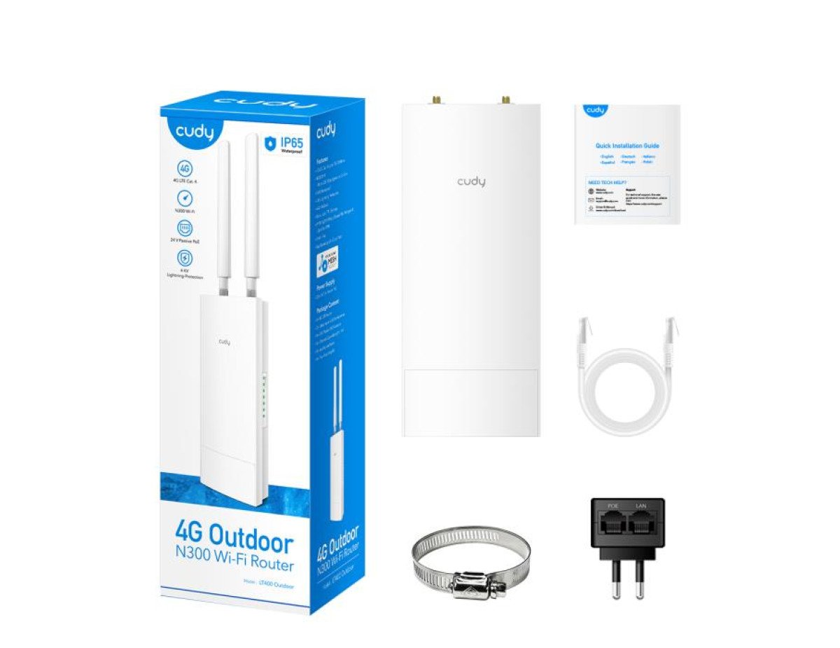 4G Router Cudy N300 LT400 Outdoor Cat.4