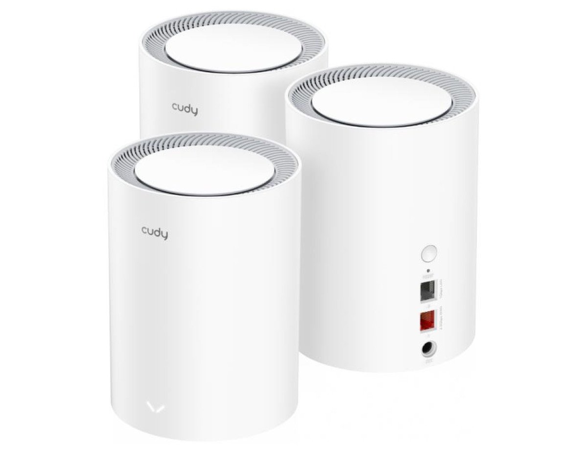 Mesh Wi-Fi6 AX3000 Cudy M3000 V2.0 White (3-Pack)