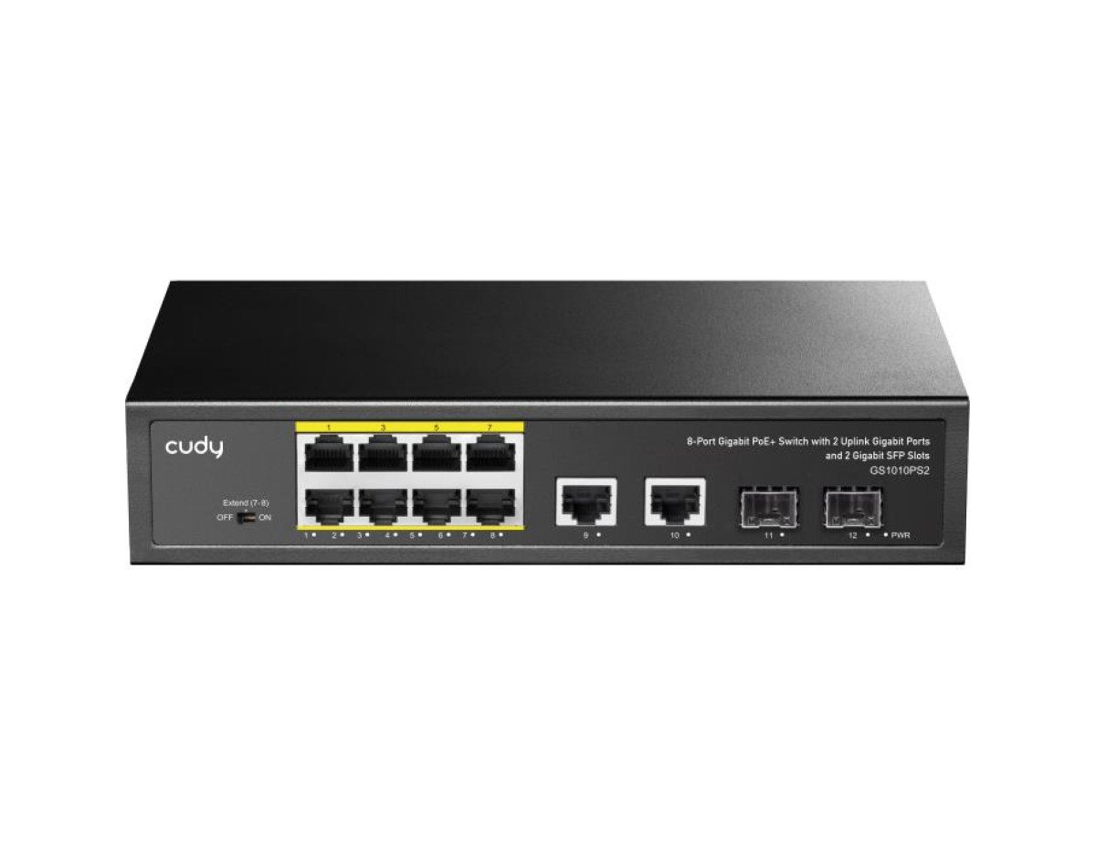 Gigabit 10port Switch PoE Cudy GS1010PS2