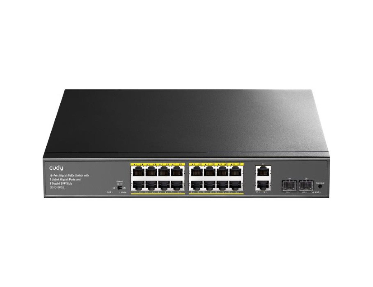 Gigabit 18port Switch PoE Cudy GS1018PS2