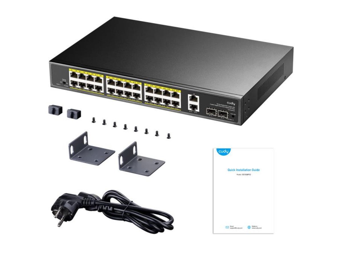 Gigabit 26port Switch PoE Cudy GS1026PS2