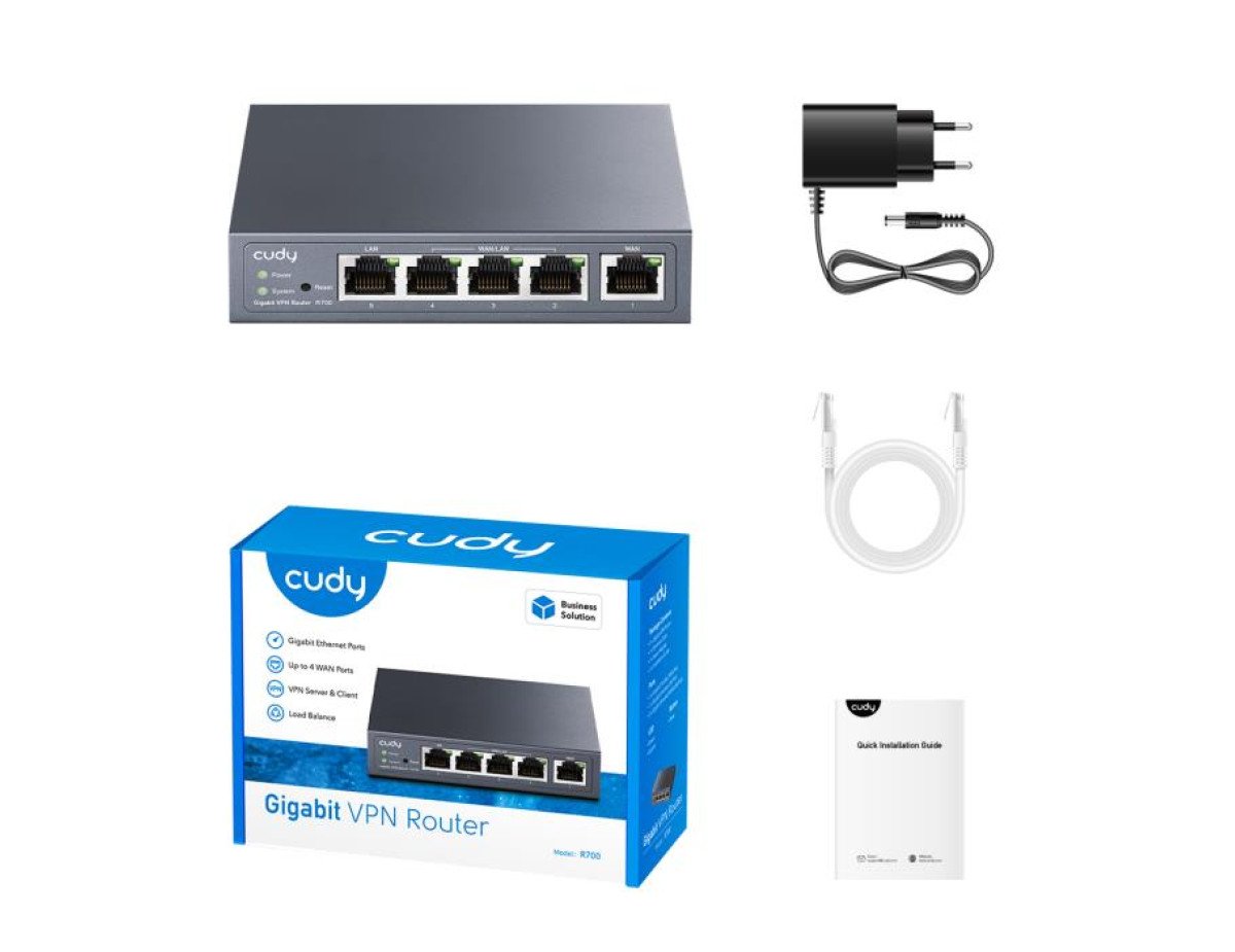 Gigabit Multi-WAN VPN Router Cudy R700