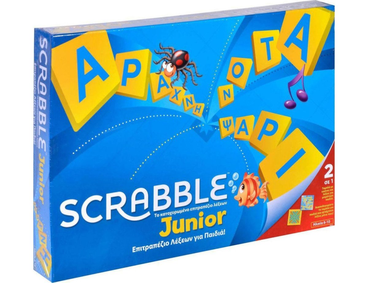 Mattel Scrabble Junior - Επιτραπέζιο (Ελληνικό) (Y9672)