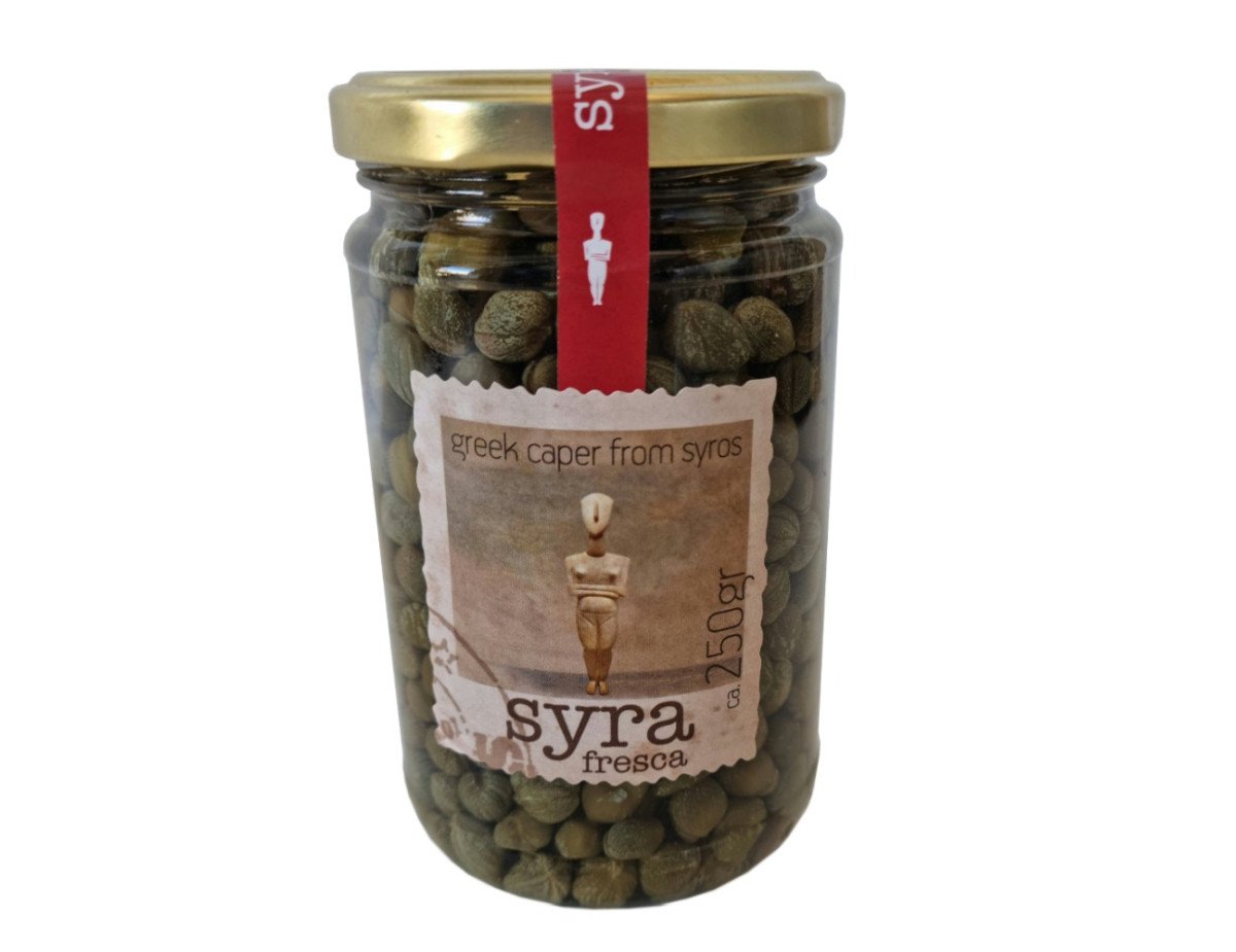 Syra Fresca: Greek Caper From Syros (Glass Jar - 250g)