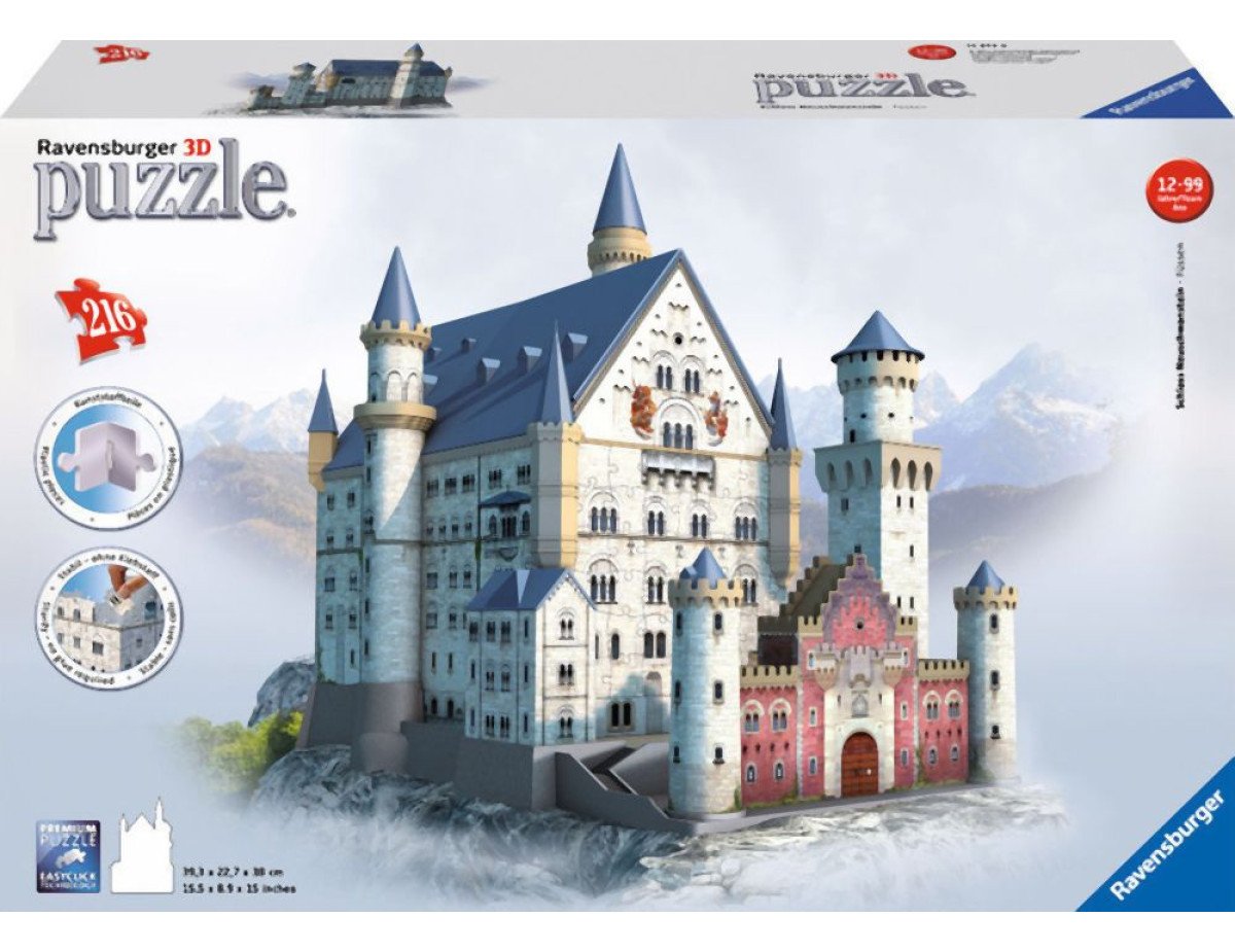 Ravensburger 3D Puzzle Maxi: Castle Neuschwanstein (216pcs)  (12573)