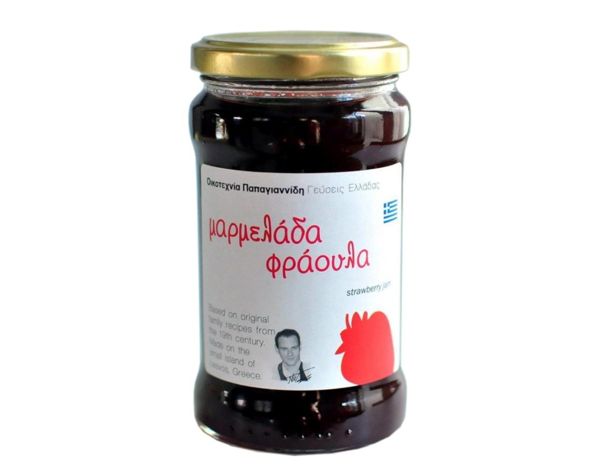 Papayiannides: Flavors of Greece - Strawberry Jam (Glass Jar - 380g)