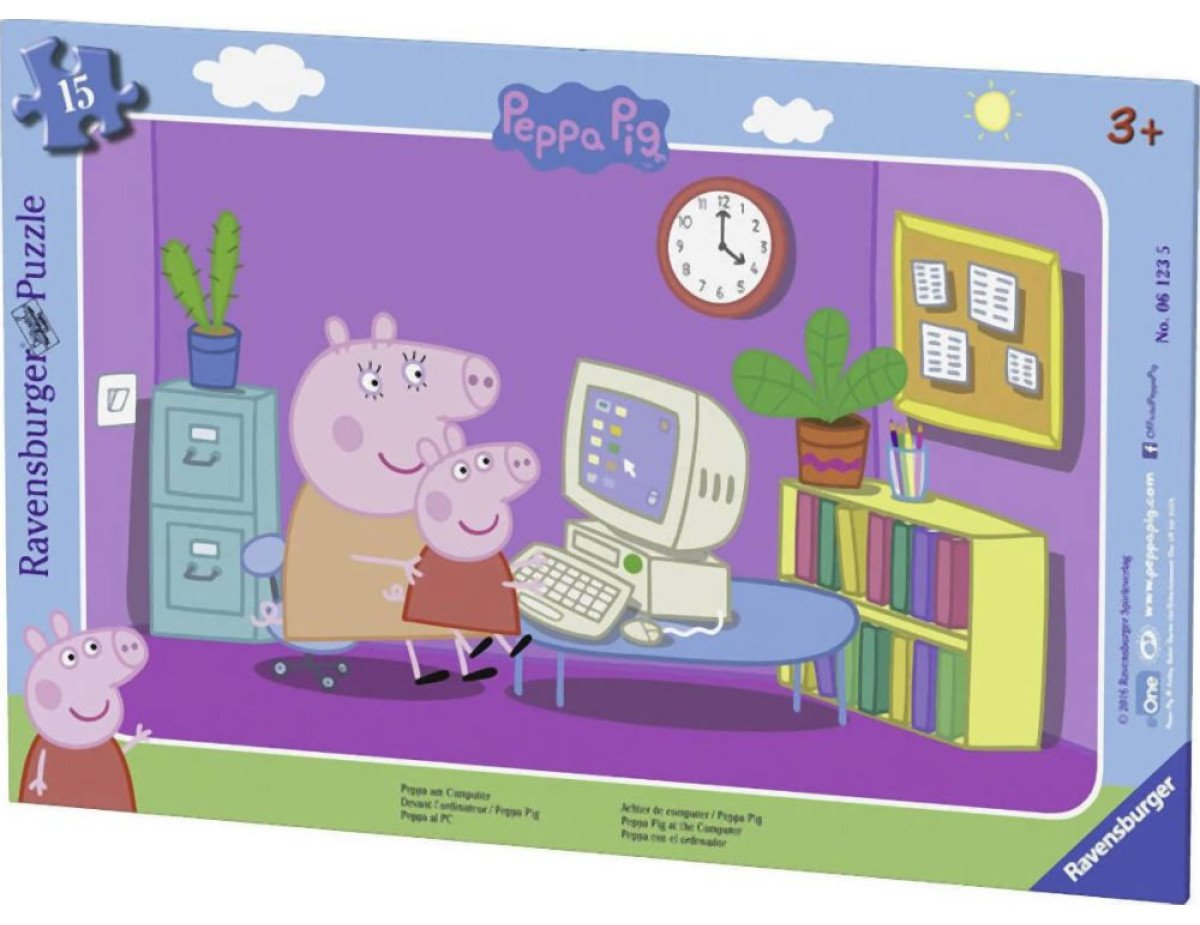 Ravensburger Frame Puzzle: Peppa The Ping (15pcs) (06123)