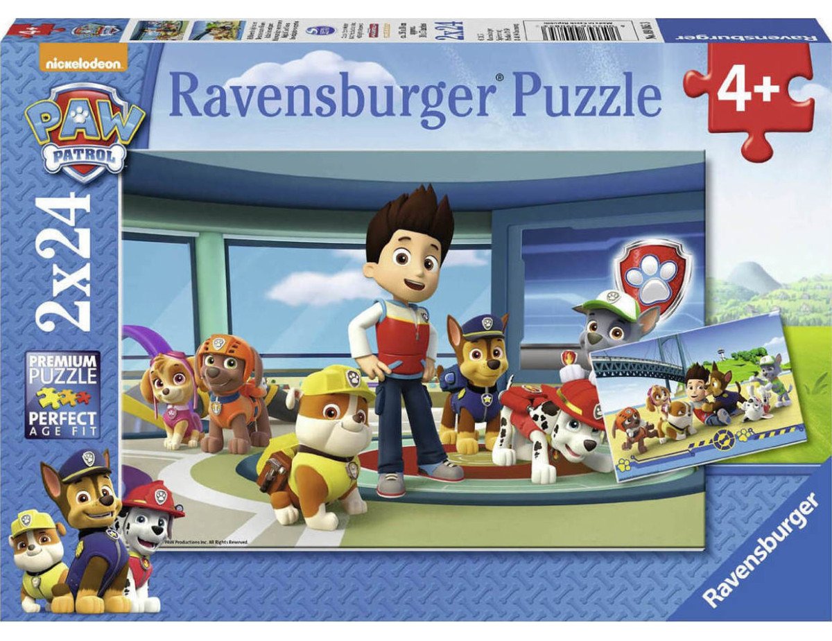 Ravensburger Puzzle: Paw Patrol (2X24pcs.) (09085)