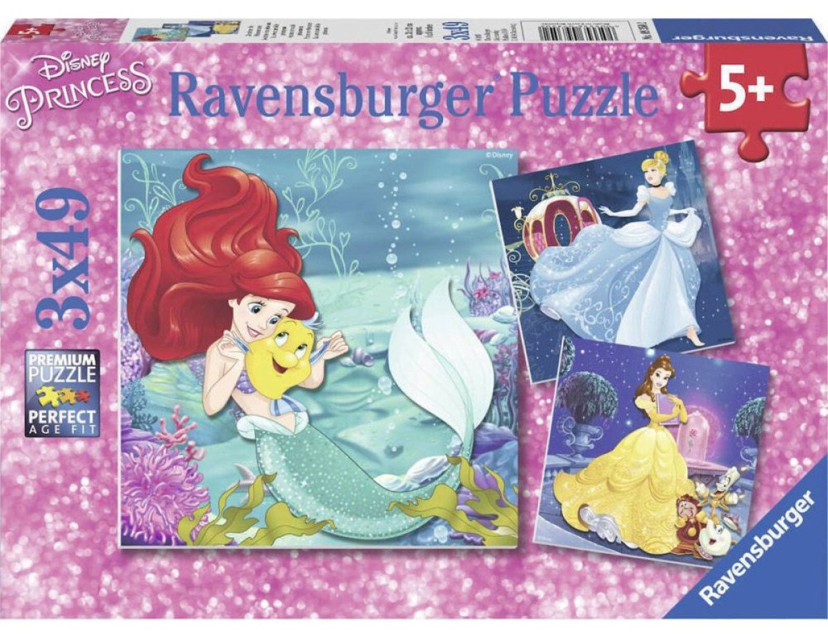 Ravensburger Puzzle: Disney Princess - Princesses Adventure (3X49pcs.) (09350)