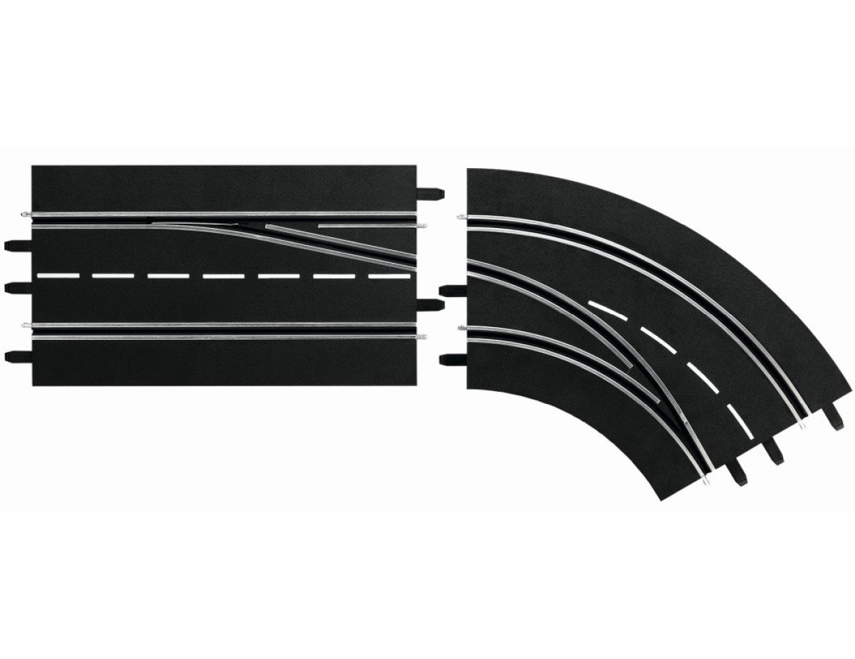 Carrera Slot Accessories - Digital 124/132 - Lane change curve right, Out to In (20030365)