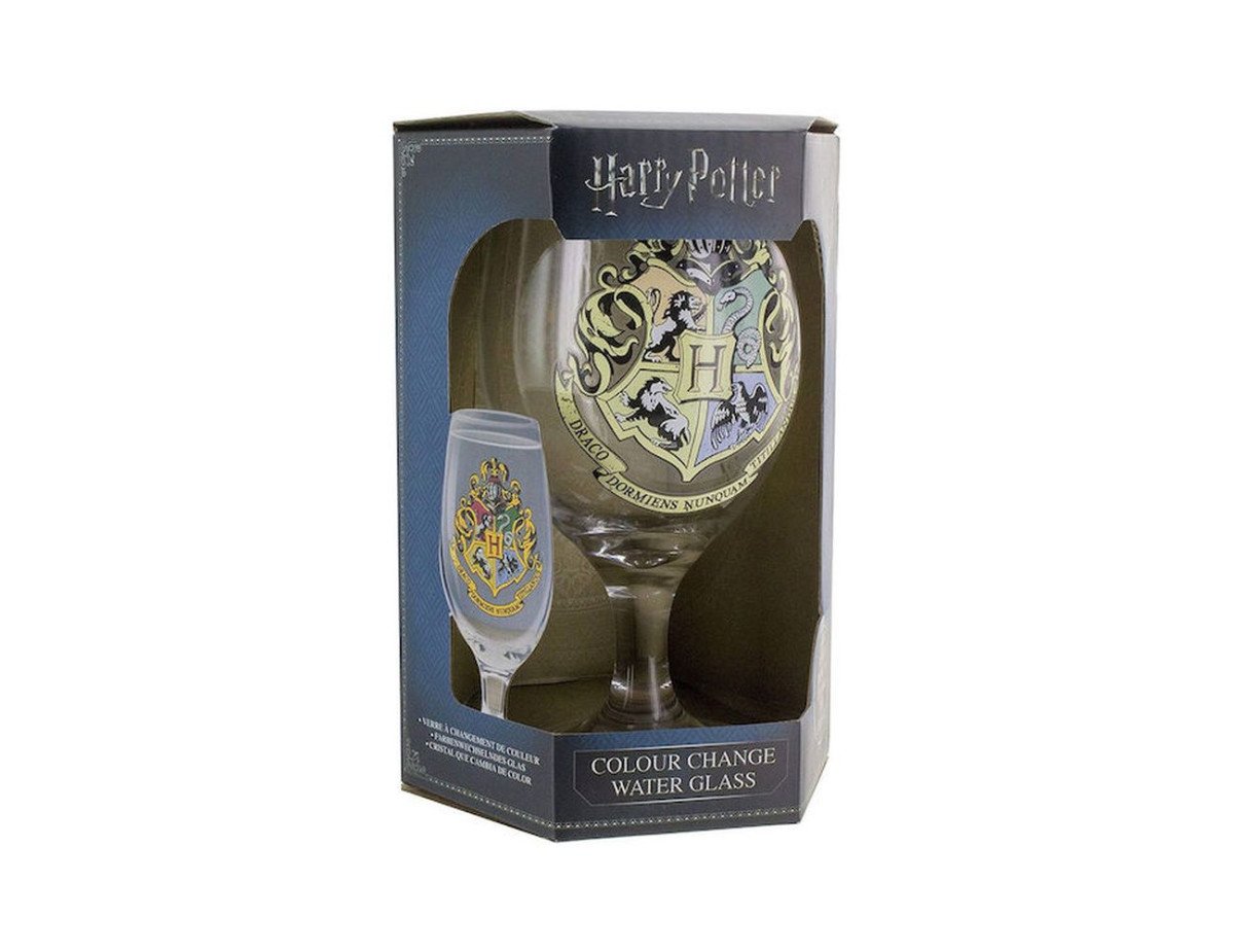 Paladone: Harry Potter - Hogwarts Colour Change Water Glass V2 (350ml) (PP4259HPV2)