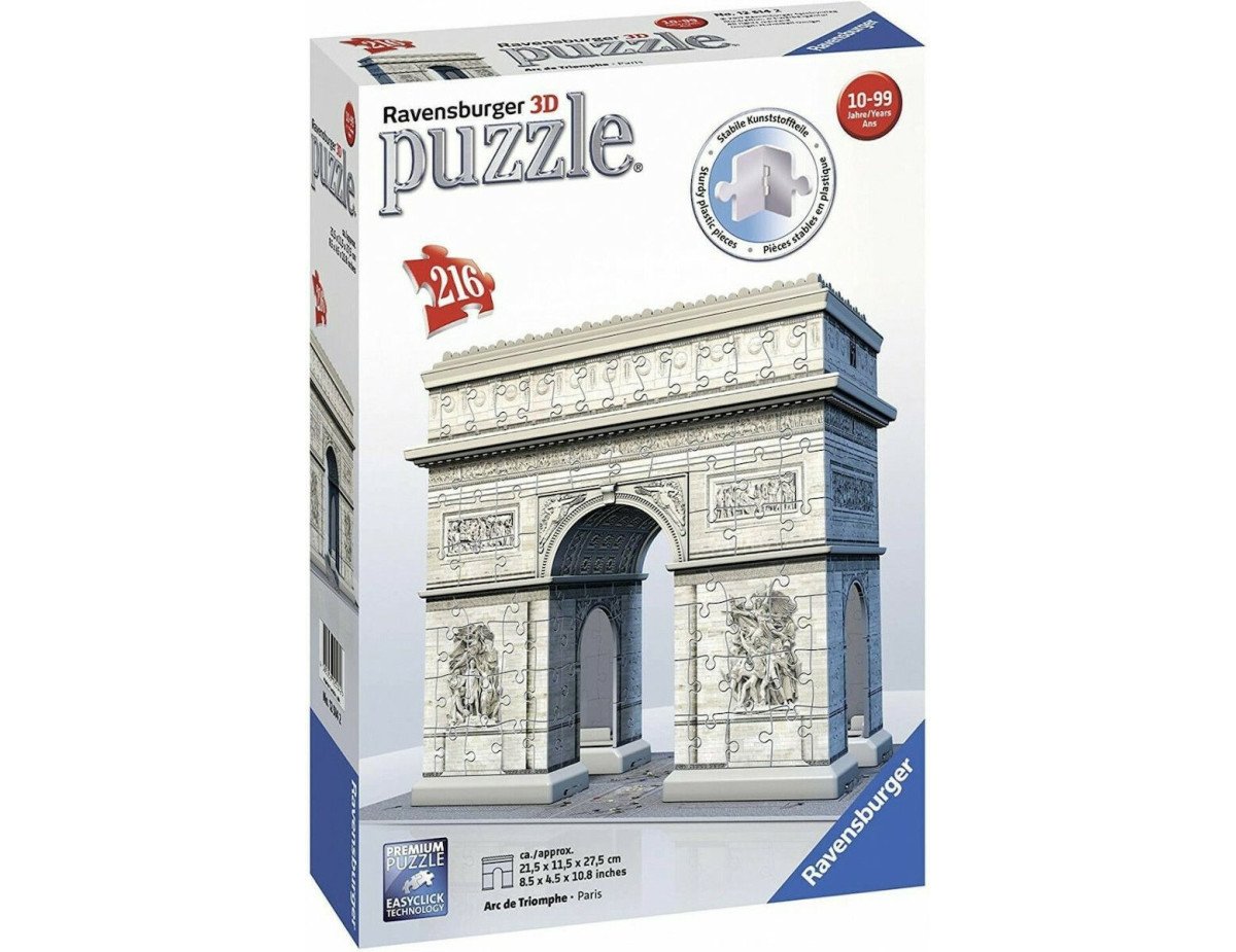 Ravensburger 3D Puzzle: Arc de Triomphe - Paris (216pcs) (12514)