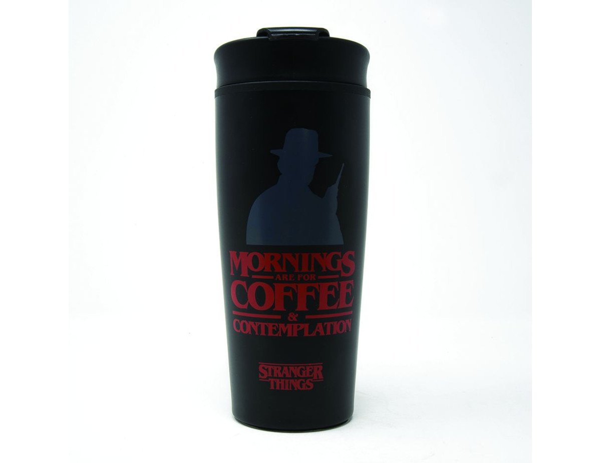 Pyramid Stranger Things - Coffee and Contemplation Metal Travel Mug (MTM25371)