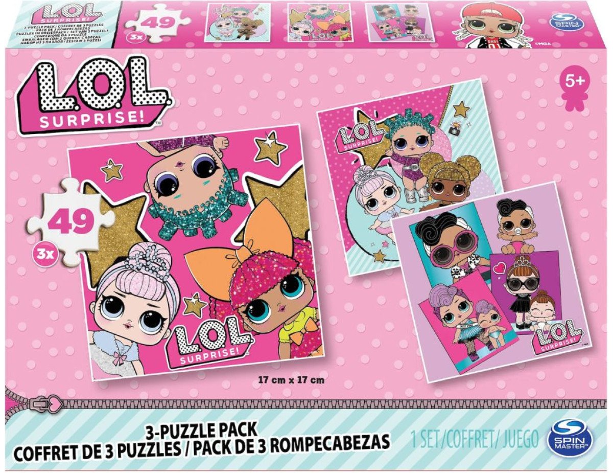 Spin Master L.O.L. Surprise!: Glitterati - 3-Puzzle Pack (49 pcs x3) (20114662)