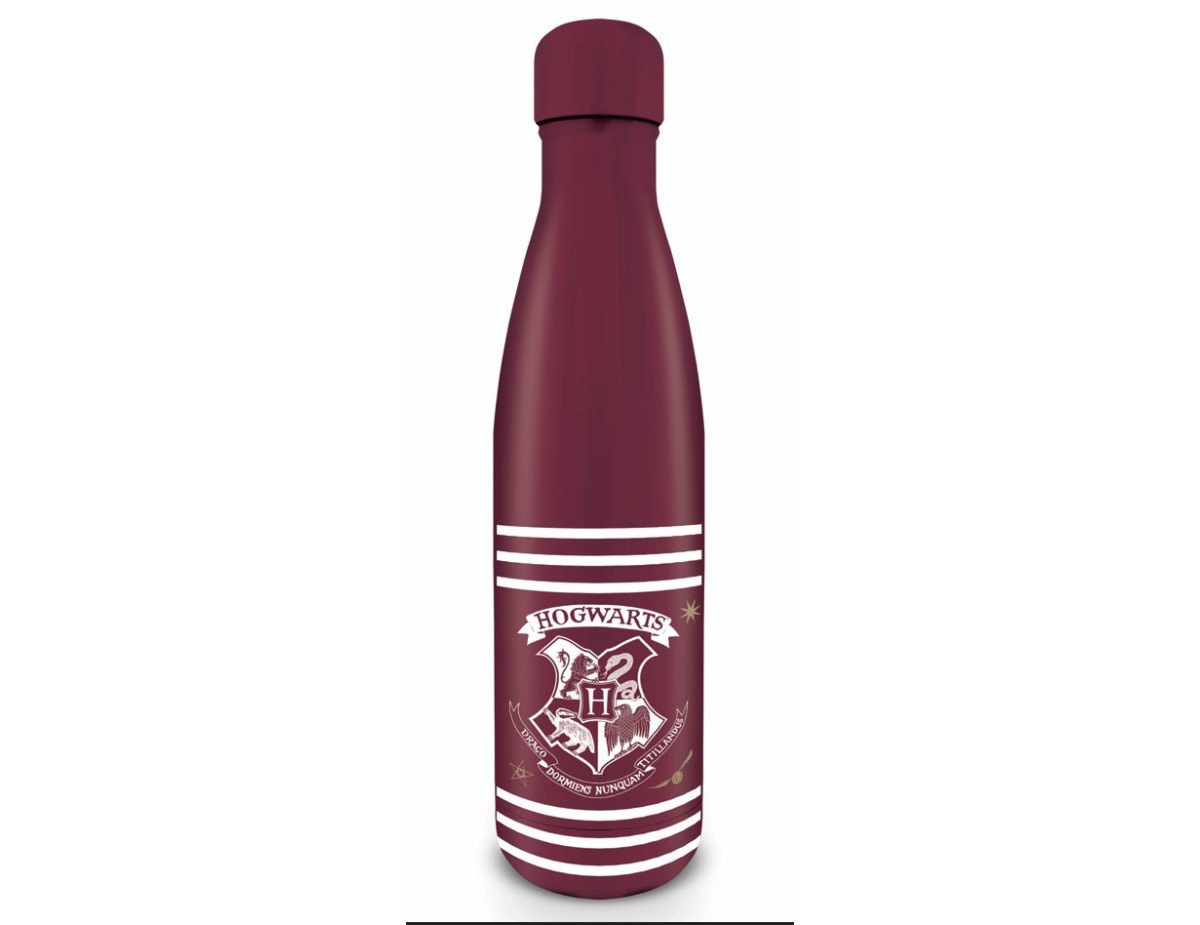 Pyramid Harry Potter - Crest  Stripes Metal Drinks Bottle (550ml) (MDB25453)