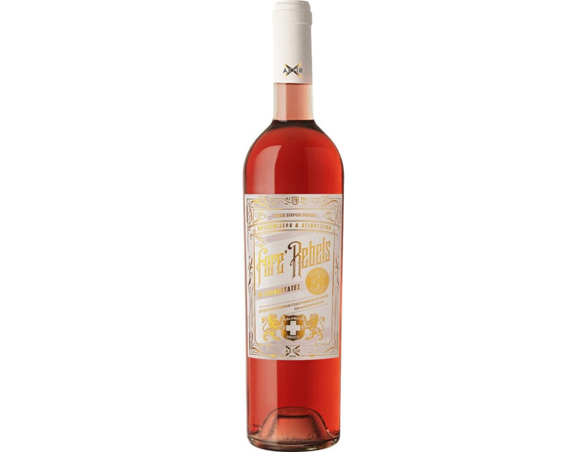 Astir X - Fare Rebels Rose - Moschofilero - Agiorgitiko Dry Wine P.G.I.,750ml