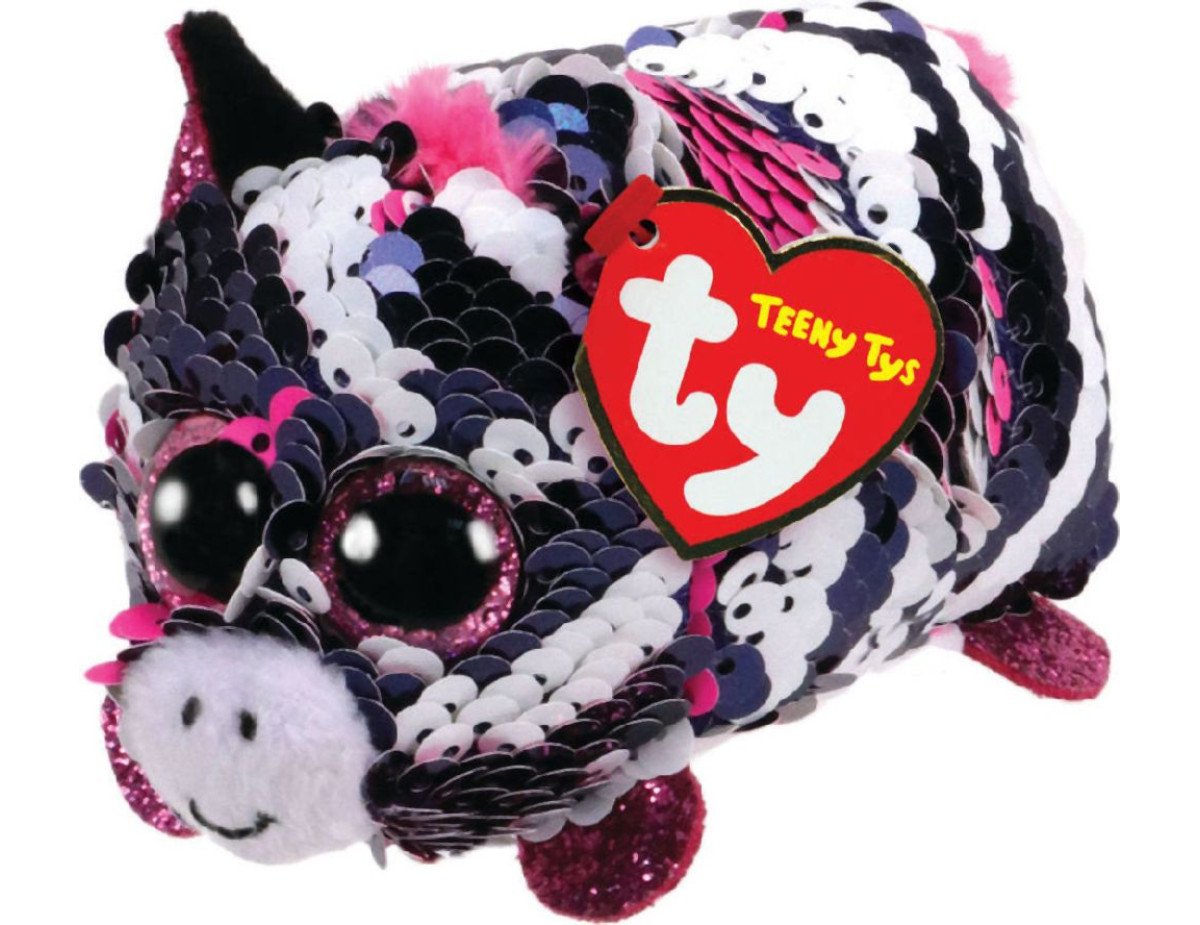 AS Ty Teeny Zoey Seuqin Pink Sebra Plush Toy (4,5cm) (1607-42404)