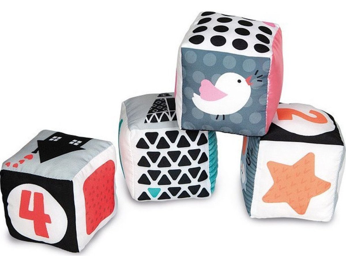 AS Baby Clementoni Baby Blocks (Black  White Cubes) (1000-17321)