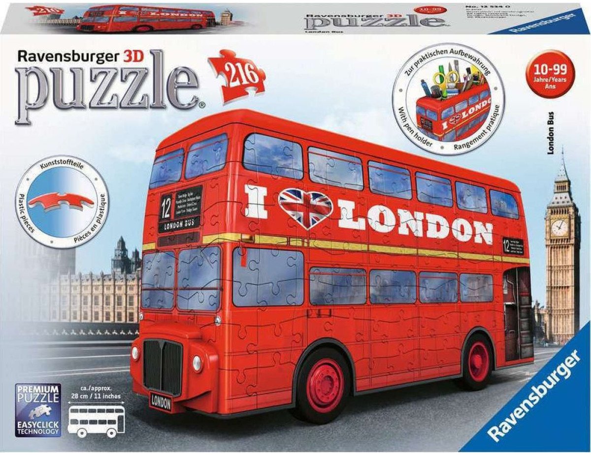 Ravensburger 3D Puzzle: London Bus (216 pcs) (12534)