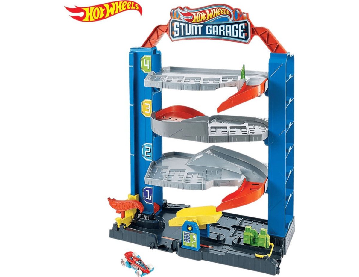 Mattel Hot Wheels: City VS Robo Beasts - City Stunt Garage (GNL70)