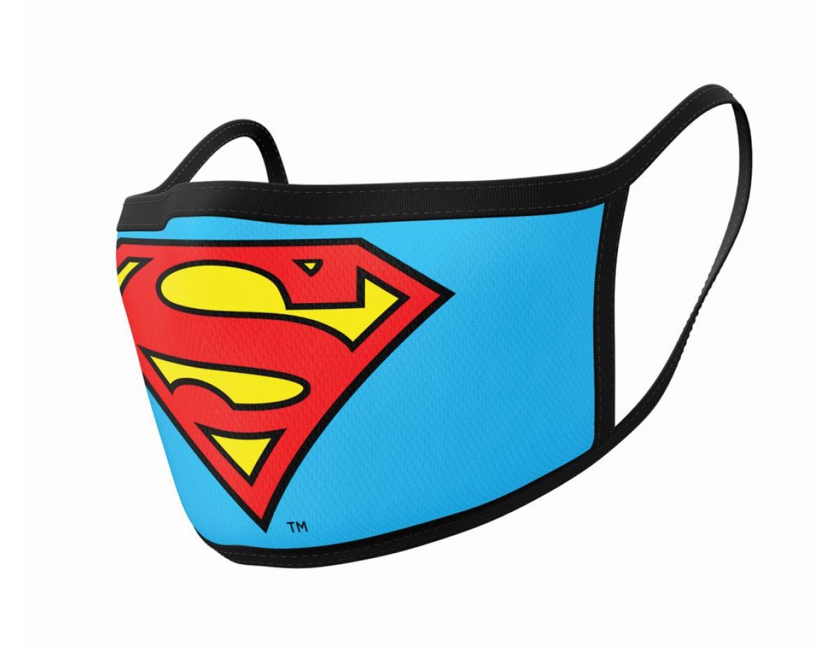 Pyramid DC: Superman (Logo) Mask - 2Pack Face Covers (GP85559)