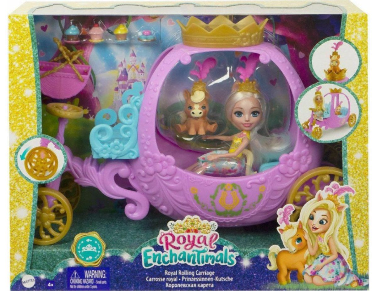 Mattel Royal Enchantimals: Royal Rolling Carriage (GYJ16)