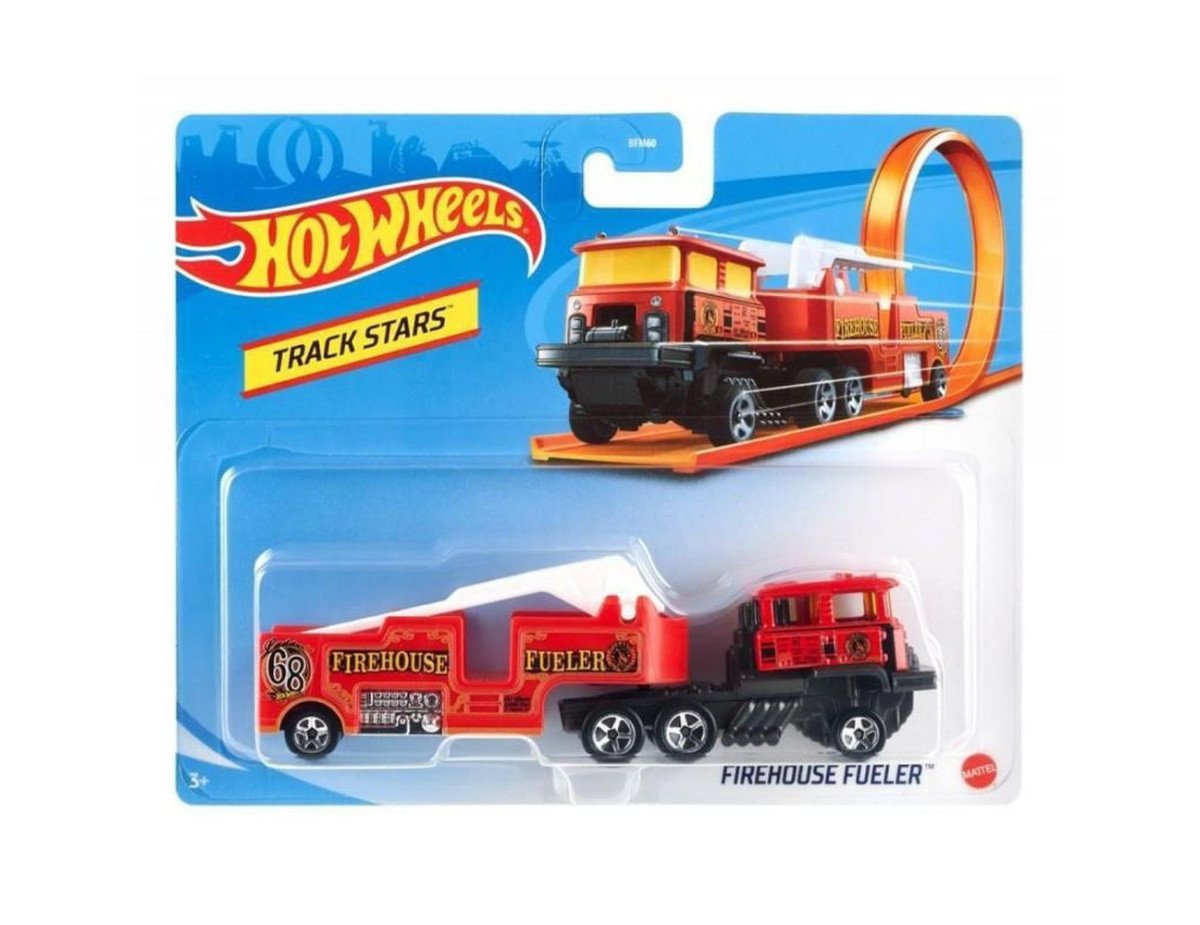 Mattel Hot Wheels Track Stars - Trailers - Firehouse Fueler (GRV13)