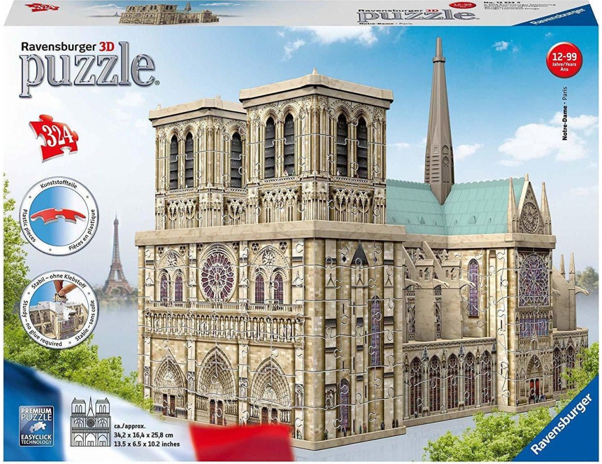 Ravensburger 3D Puzzle: Cathedrale Notre-Dame de Paris (324pcs) (12523)