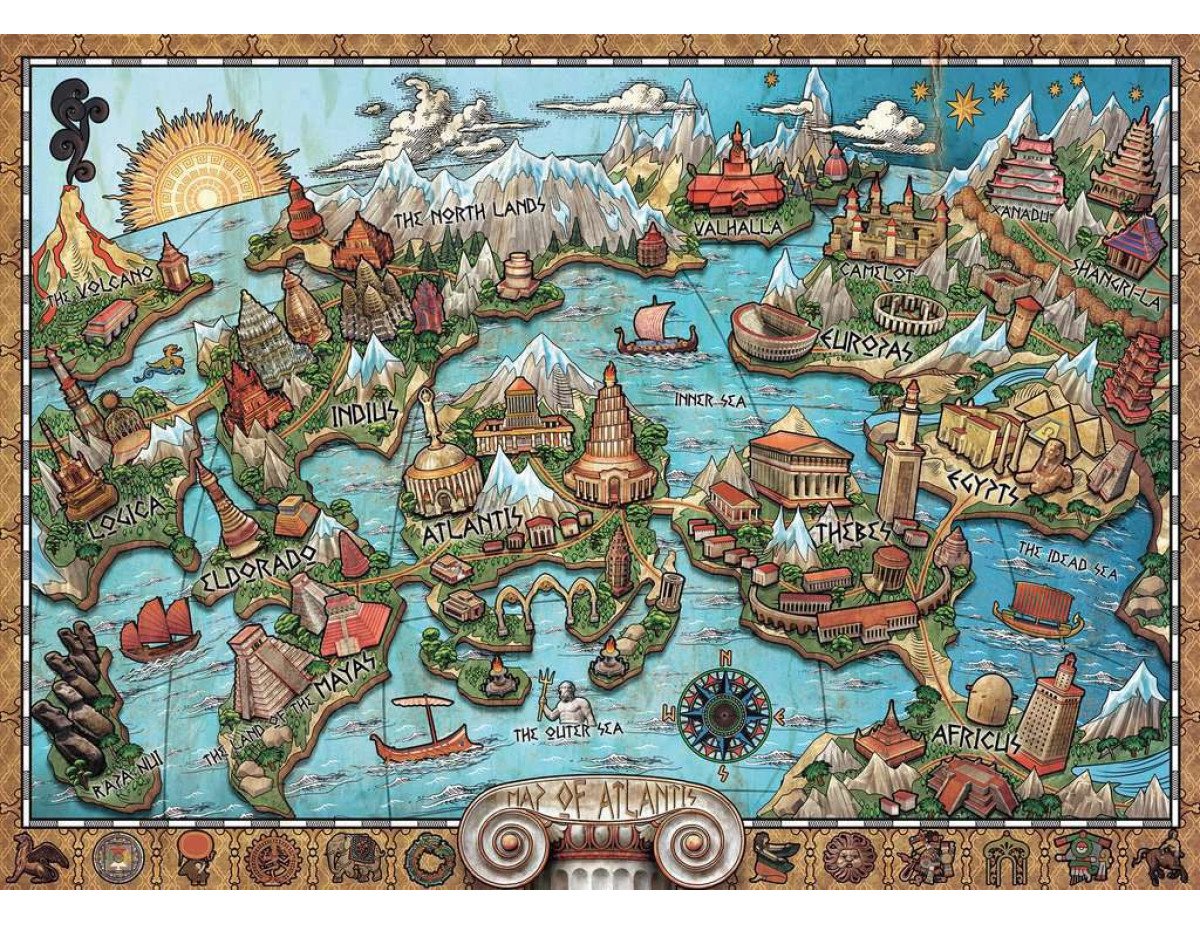 Ravensburger Puzzle: Mysterious Atlantis (1000pcs) (16728)