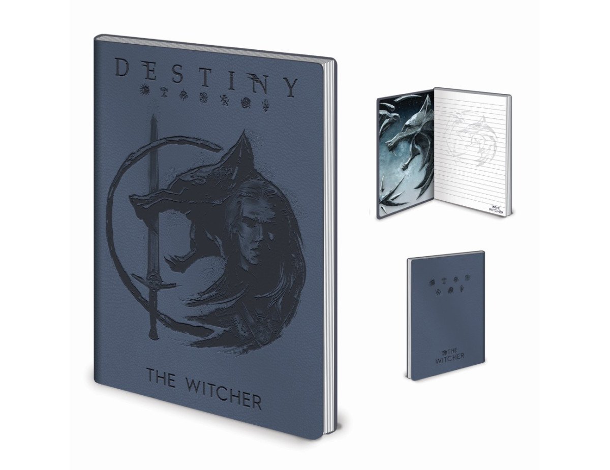 Pyramid The Witcher - The Sigils And The Wolf Flexi Cover Notebook (SR73543)