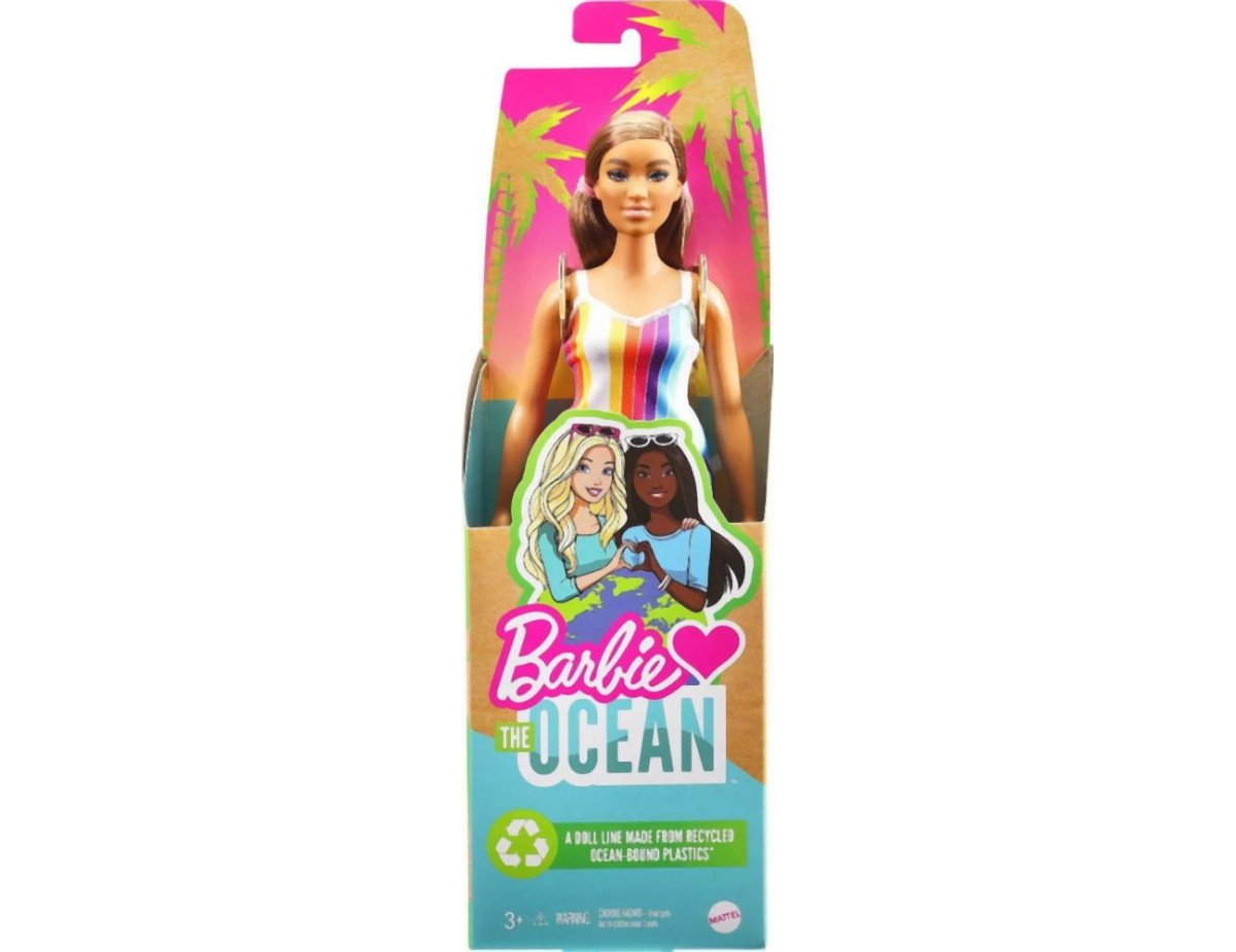 Mattel Barbie: Loves The Ocean - Coloured Brunette Doll (GRB38)