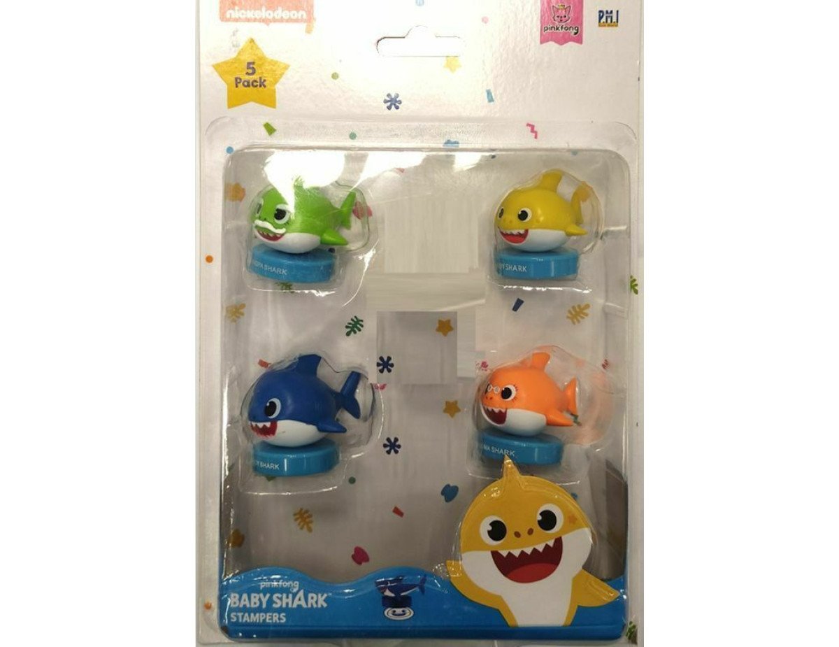 Giochi Preziosi Hero-Mania: Baby Shark Σφραγιδοφιγούρες (4Pack) (BAH07000)