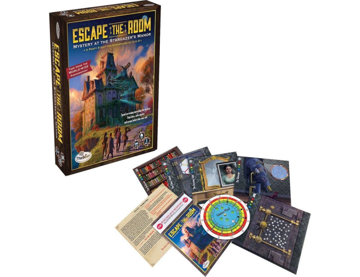 ThinkFun Logic Game: Escape The Room - Mystery at the Stargazers Manor (007351)