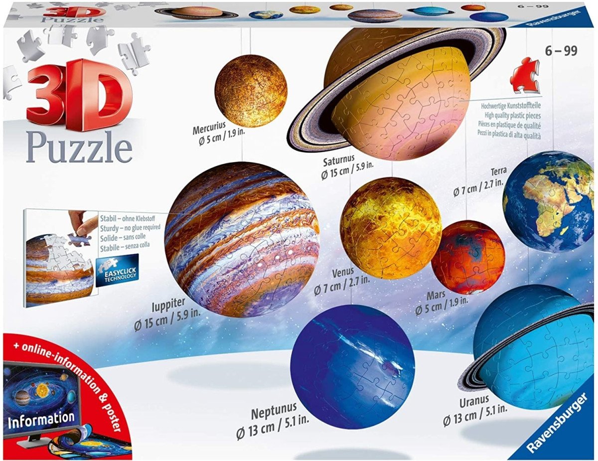 Ravensburger 3D Puzzle: Solar System (522pcs) (11668)