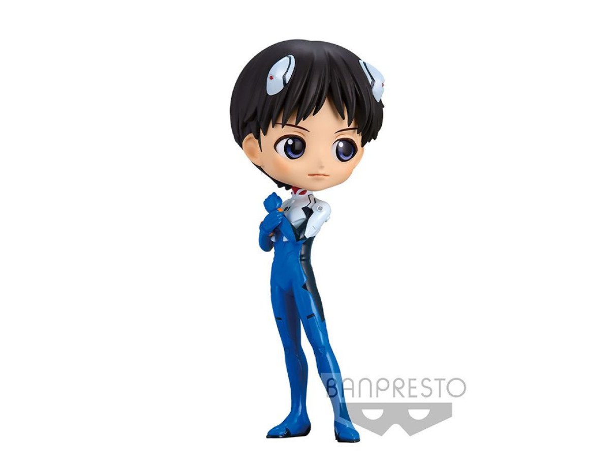 Banpresto Q Posket: Evangelion New Theatrical Edition - Shinji Ikari (Plugsuit Style) (Ver.A) Figure (14cm) (18353)