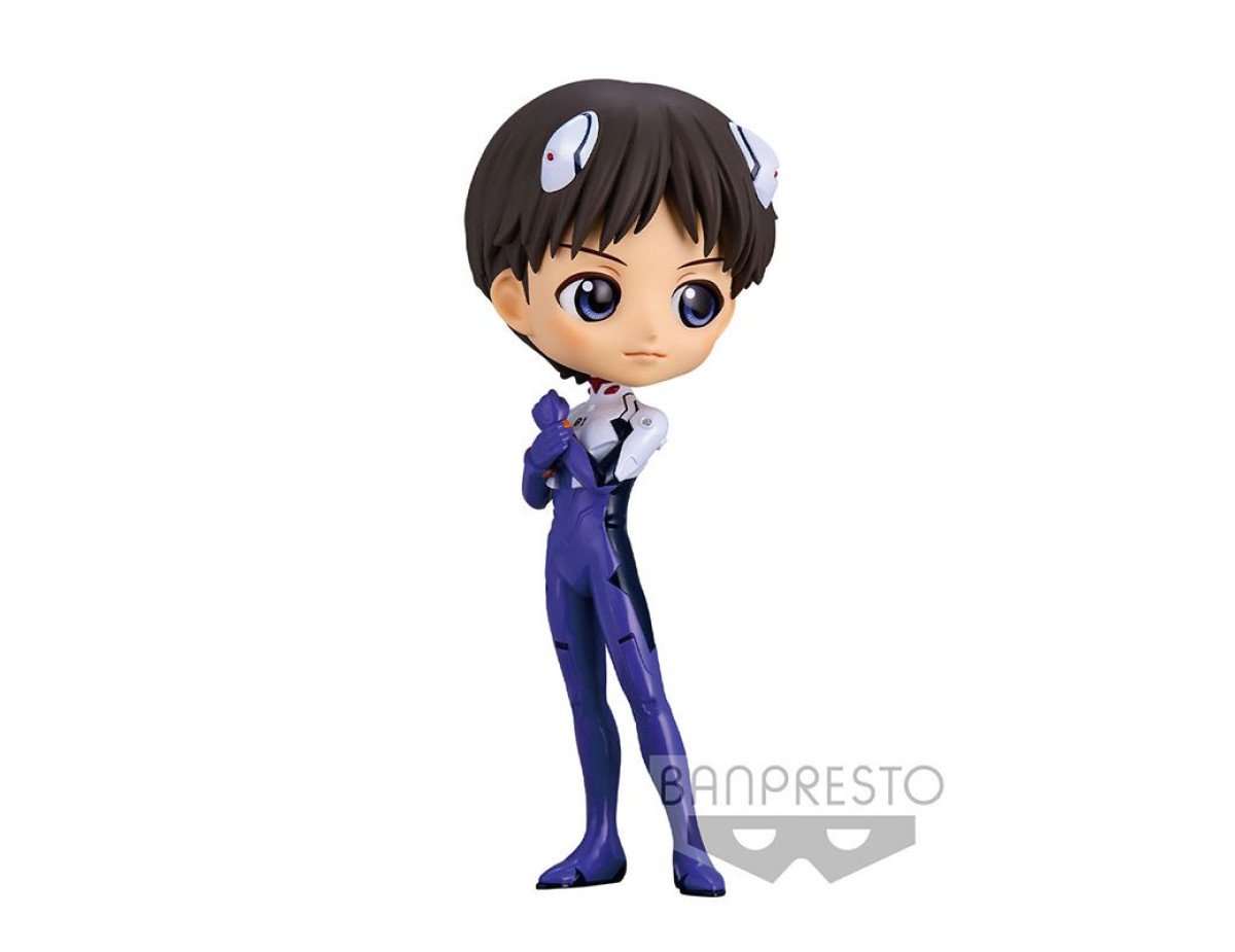 Banpresto Q Posket: Evangelion New Theatrical Edition - Shinji Ikari (Plugsuit Style) (Ver.B) Figure (14cm) (18354)