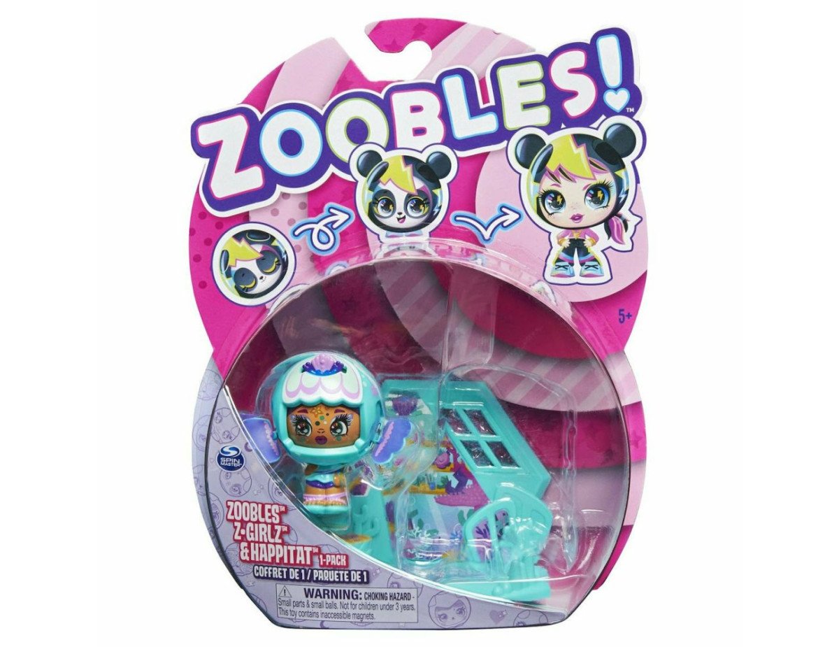 Spin Master Zoobles!: Z-Girlz  Happitat - Green Fish Girl Figure (1-Pack) (20134942)