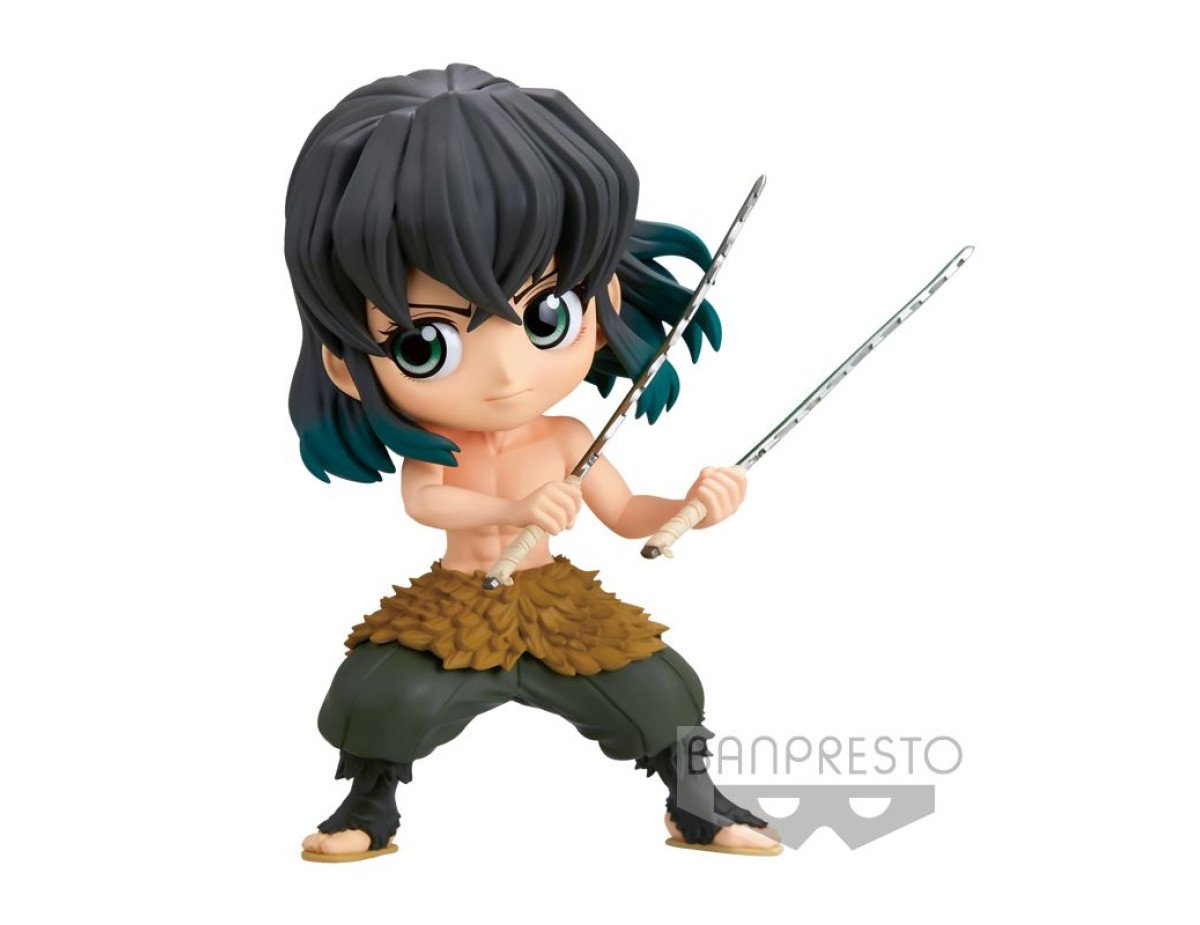 Banpresto Q Posket: Demon Slayer Kimetsu No Yaiba - Inosuke Hashibira Ⅱ (Ver.B) Figure (13cm) (18456)