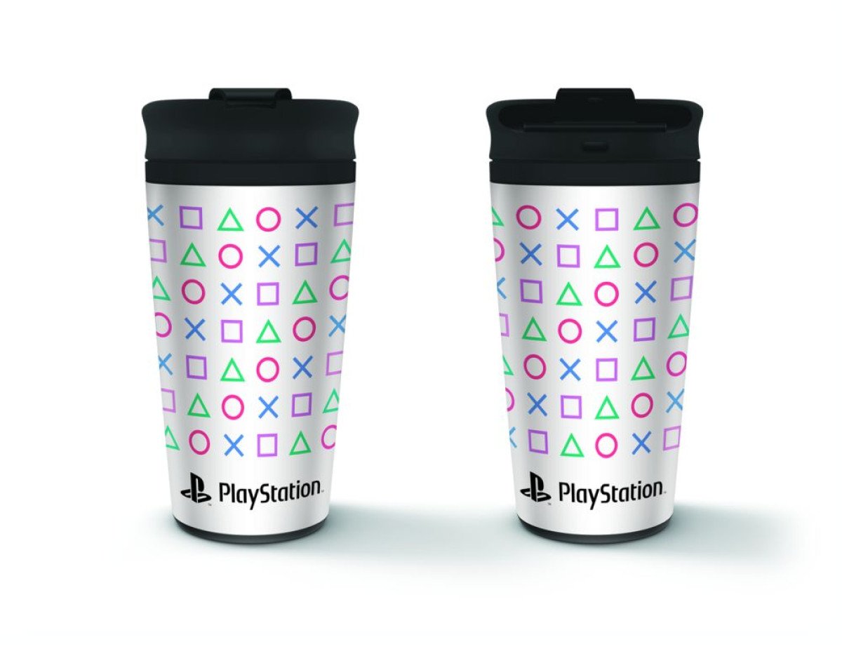 Pyramid Playstation Shapes Metal Travel Mug (MTM25995)