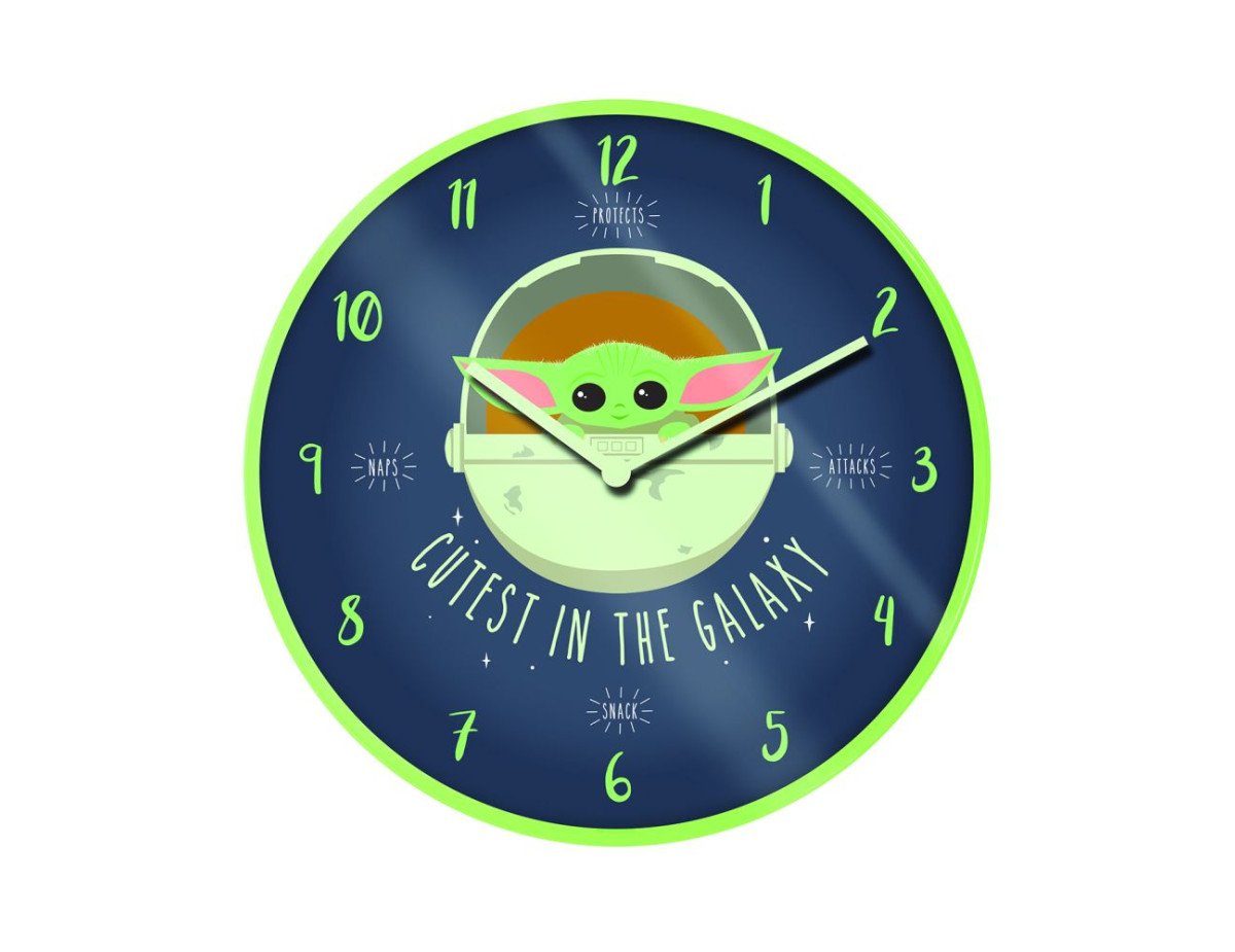 Pyramid Star Wars: The Mandalorian (Cutest in the Galaxy) Wall Clock (GP85454)