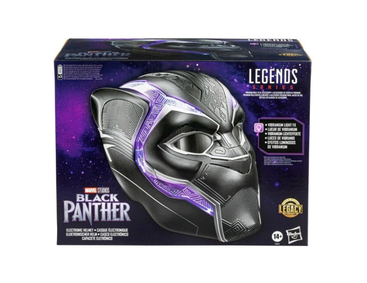 Hasbro Fans - Marvel Black Panther: Legends Series - Electronic Helmet Premium Role Play Accessory (Excl.) (F3453)